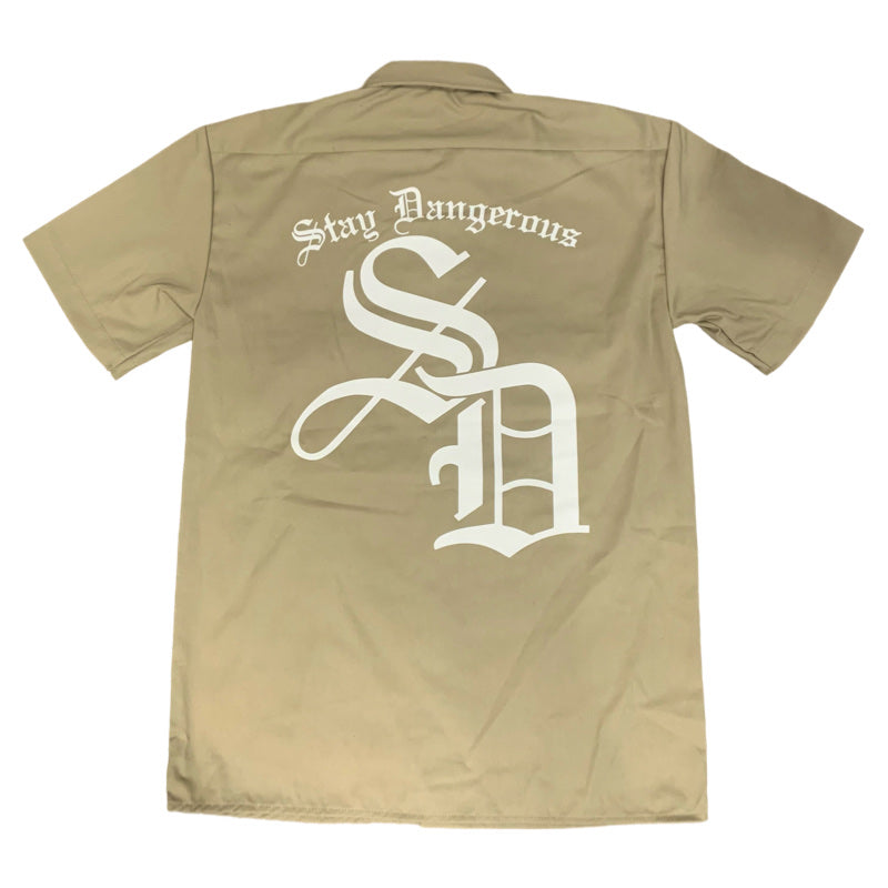 Stay Dangerous Short Sleeve Dickies Shirt